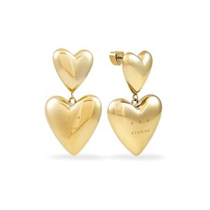 Copenhagen Studios Ohrhänger Puffy Hearts CPJ-0001-E-40 Edelstahl