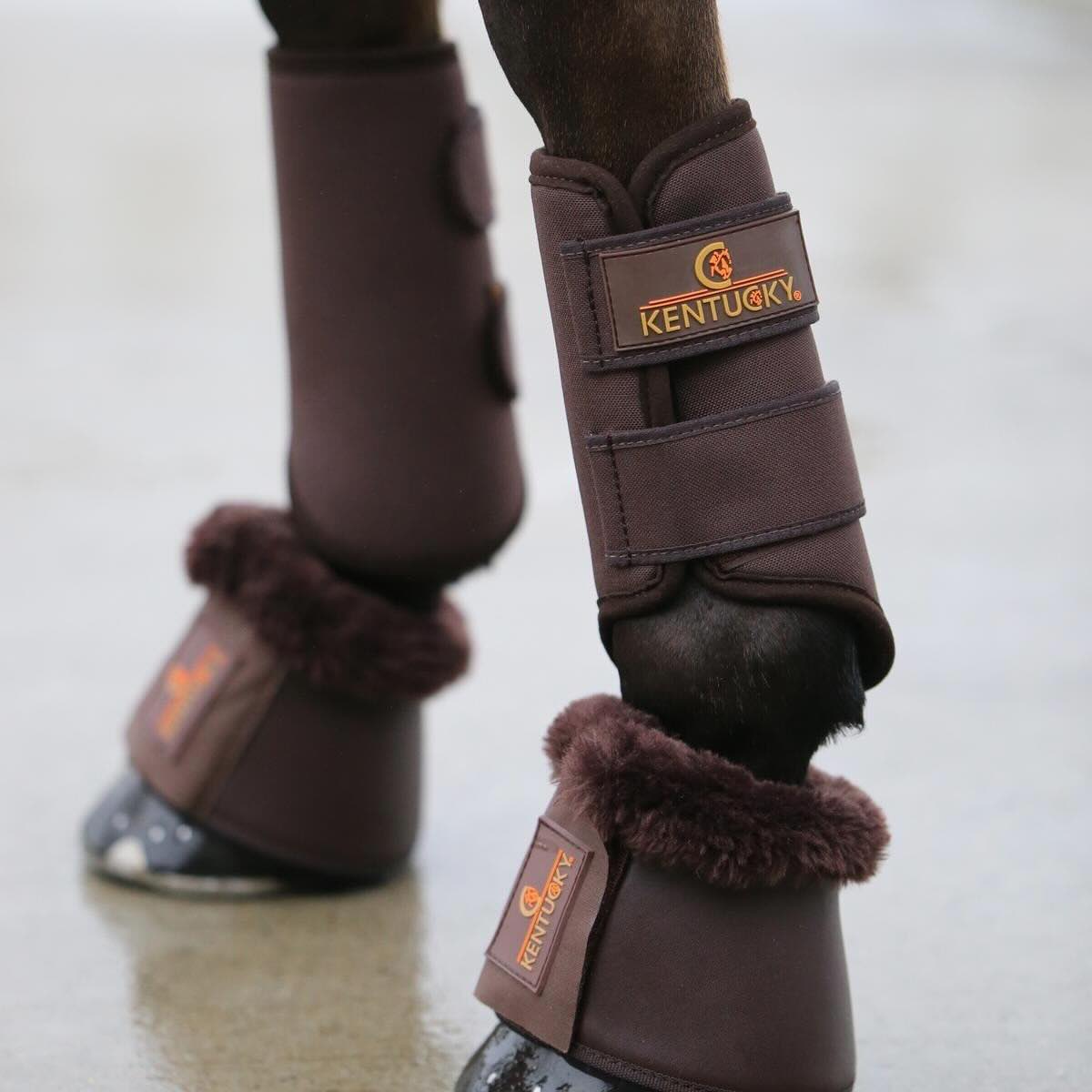 Kentucky Horsewear Arbeitsgamasche 3D Spacer Beinschutz Braun M | kavalio - für mich und mein Pferd – Bild 2