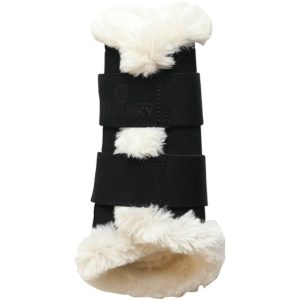 Kentucky Horsewear Arbeitsgamaschen Air Lammfell Gamaschen Schwarz L | kavalio - für mich und mein Pferd