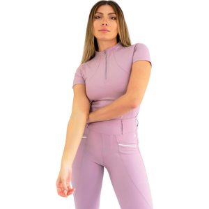 Maximilian Equestrian Base Layer Damen Short Sleeve Funktionsshirt Mauve XS | kavalio - für mich und mein Pferd