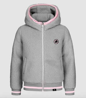 E.L.T Fleecejacke Kinder Lucky Gabriella Steingrau 128/134 | kavalio - für mich und mein Pferd