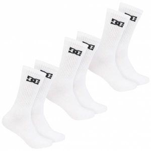 DC Shoes Sport Crew Unisex Socken 3 Paar weiß DC-01 CREW
