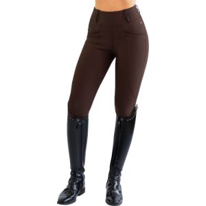 Maximilian Equestrian Reitleggings Damen Full-Grip Pro Riding Leggings Chocolate XXS | kavalio - für mich und mein Pferd