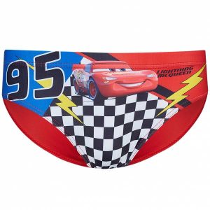 Cars ? Lightning McQueen Disney Jungen Badehose Slip ET1774-red