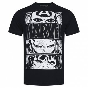 MARVEL COMICS Core Logo Herren T-Shirt FBMTS095BLK