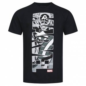 MARVEL COMICS Core Logo Herren T-Shirt FBMTS197BLK