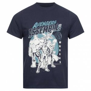 Avengers Marvel Team Herren T-Shirt FBMTS649NVY
