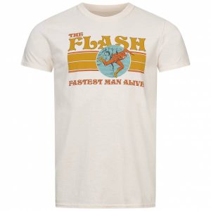DC COMICS 70'S Flash Herren T-Shirt FBMTS808NAT