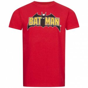 Batman DC COMICS Vintage Bat Herren T-Shirt FBMTS828RED