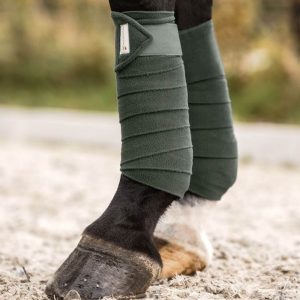 Waldhausen Fleecebandagen Basic Dunkeloliv WB | kavalio - für mich und mein Pferd