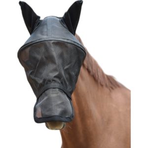 BUSSE Fliegenmaske Fly Professional Fliegenschutz Insektenschutz Schwarz VB | kavalio - für mich und mein Pferd