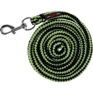 Covalliero Führstrick Hippo mit Karabinerhaken Strick Anthrazit/Lemon | kavalio - für mich und mein Pferd