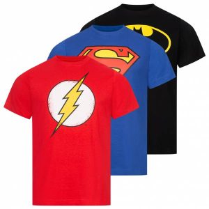 DC COMICS Superhelden Herren T-Shirt 3er-Pack GBMTS233MUL