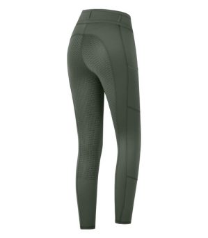 E.L.T Thermo-Reitleggings Damen Full-Grip Ella Dunkeloliv 38 | kavalio - für mich und mein Pferd
