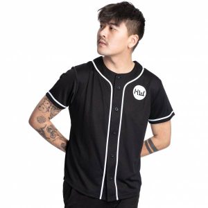 HIDETOSHI WAKASHIMA "BC Kiyota" Herren Baseball Trikot schwarz