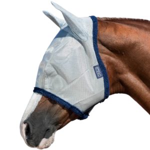 Horseware Ireland Fliegenmaske Amigo Fly Mask Silver/Navy Pony | kavalio - für mich und mein Pferd