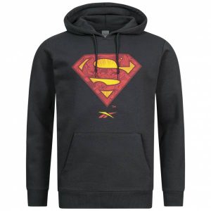 Reebok x RBK DC COMICS SUPERMAN Hoodie Herren Kapuzen Sweatshirt IB5818