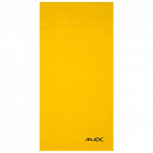 JELEX "100FIT" Fitness Handtuch mit Zip-Tasche gelb
