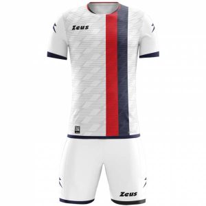 Zeus Icon Teamwear Set Trikot mit Shorts weiß navy