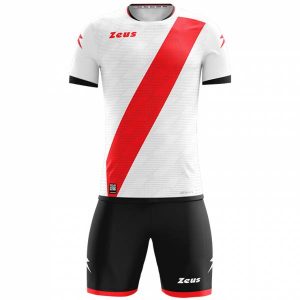 Zeus Icon Teamwear Set Trikot mit Shorts weiß rot