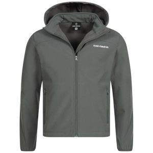 KIRKJUBØUR® "Hestur" Herren SOFTSHELLjacke 10.000 mm Wassersäule grau