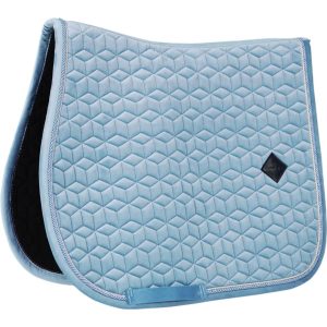 Kentucky Horsewear Springschabracke Velvet Samtschabracke Sattelunterlage Hellblau Full | kavalio - für mich und mein Pferd