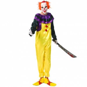 Horror Clown Jumpsuit Herren Kostüm "Grimmface" MIESEPETER®