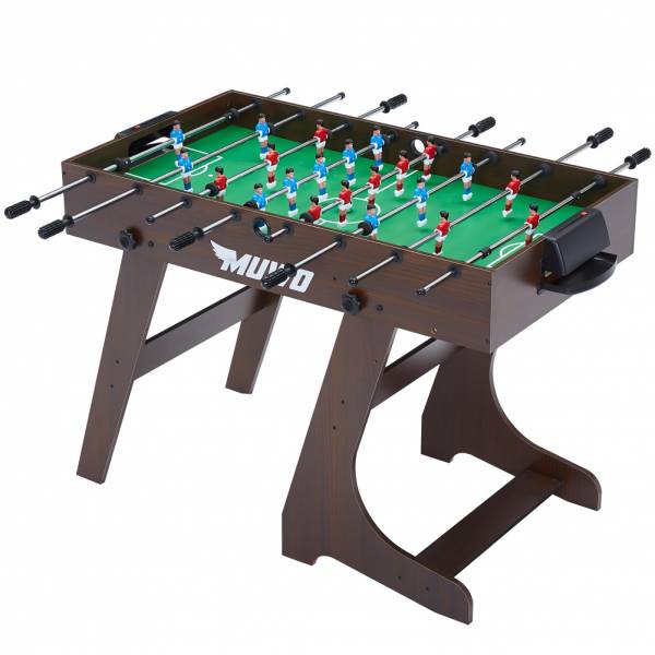 MUWO "Mondial" Indoor faltbarer Tischkicker braun