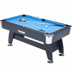 MUWO "Winner Pro" Billardtisch 183x102x81 cm schwarz blau