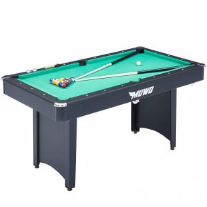 MUWO "Winner" Billardtisch 153x84x79 cm schwarz grün