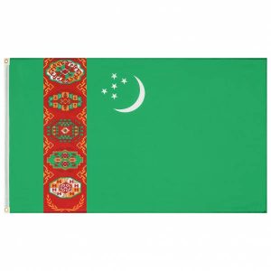 Turkmenistan MUWO "Nations Together" Flagge 90x150cm