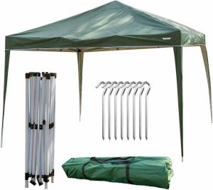 MUWO "Pavilio" Outdoor Faltpavillon 3x3 m UV Schutz 50+ grün