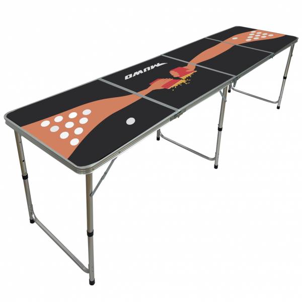 MUWO "Teamplayer" Bierpong Tisch Set mit 22 Bechern