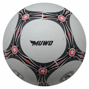 MUWO "Topscorer" Gummi-Fußball weiß rot