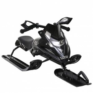 MUWO "Snowglider" Kinder Lenkschlitten schwarz