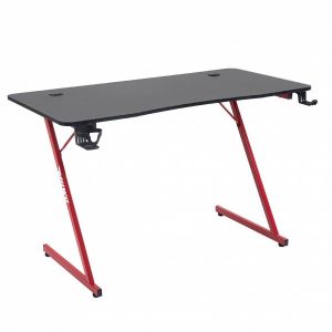 MUWO "Vision" E-Sports Gamingtisch schwarz/rot