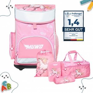 MUWO "Lil Horse" Kinder Schulranzen Set 5tlg.