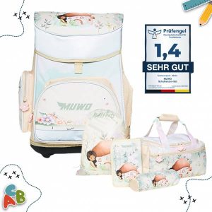 MUWO "Lil Fairy" Kinder Schulranzen Set 5tlg.
