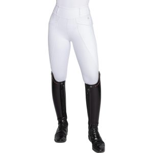 Maximilian Equestrian Reitleggings Damen Knee-Grip Pro Riding Leggings White S | kavalio - für mich und mein Pferd
