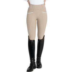 Maximilian Equestrian Reitleggings Damen Knee-Grip Pro Riding Leggings Beige M | kavalio - für mich und mein Pferd