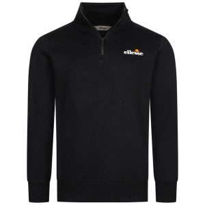 ellesse Benevento Herren 1/4-Zip Sweatshirt SOP23856-Black