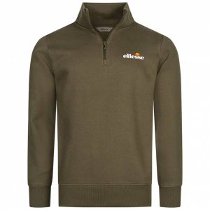 ellesse Benevento Herren 1/4-Zip Sweatshirt SOP23856-Khaki