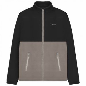 Lambretta Contrast Polar Herren Fleecejacke SS1548-BLK/GRANITE