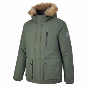 Lambretta Parka mit Fellkragen Herren Winterjacke SS5024-KHAKI
