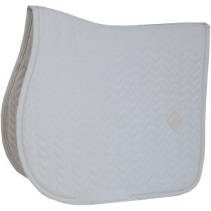Kentucky Horsewear Springschabracke Fishbone Sattelunterlage Weiß | kavalio - für mich und mein Pferd
