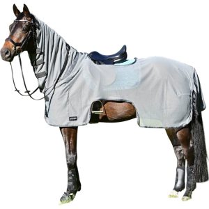 BUSSE Ausreitdecke Moskito III Fliegendecke Grau (Anthrazit) 155 | kavalio - für mich und mein Pferd