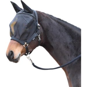 BUSSE Fliegenhalfter Fast Halfter mit Fliegenmaske Insektenschutz Schwarz P | kavalio - für mich und mein Pferd
