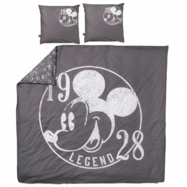 Disney Mickey "Legend Sketch" Doppel Bettwäsche 220 x 240 + 2x 63 x 63 TX0799