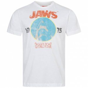 JAWS Der weiße Hai World Tour Herren T-Shirt UNMTS010WHT