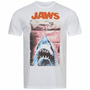 JAWS Der weiße Hai Punk Poster Herren T-Shirt UNMTS189WHT